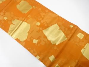 破れ色紙模様織り出し　名古屋帯